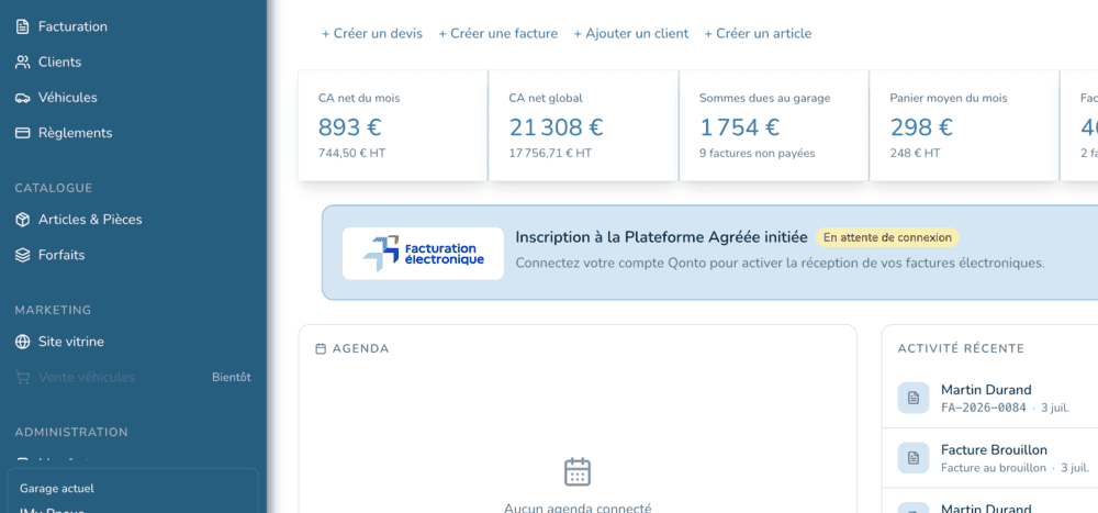 Exemple de facture au format Factur-X, PDF lisible avec données structurées intégrées
